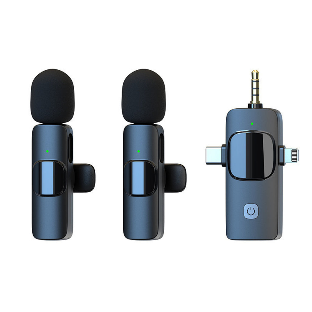 AETRIX MicPro wireless microphones and receiver for smartphone content creation
