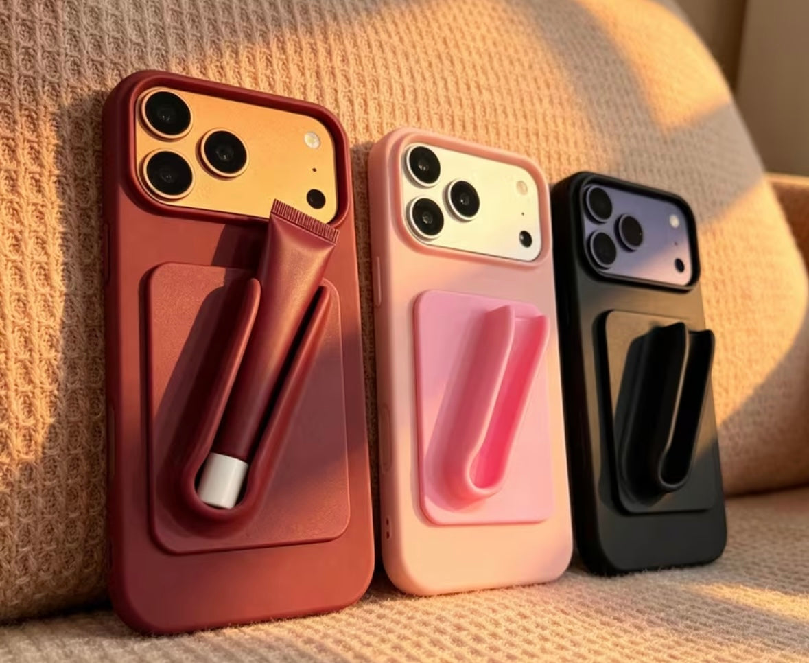 2. Husă iPhone 2-în-1 AETRIX roz cu suport integrat