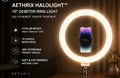 AETHRIX HaloLight 10 inch ring light cu suport pentru telefon și iluminare LED ajustabilă pentru streaming și TikTok