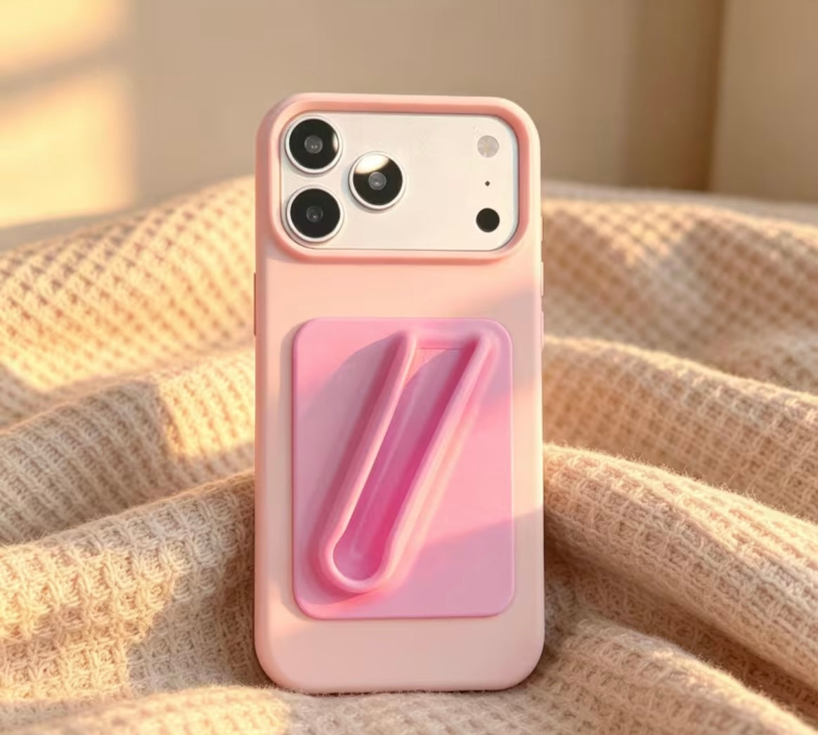     Huse iPhone AETRIX bordo și neagră cu suport integrat